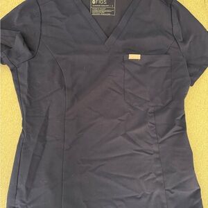 Figs Technical Collection Dark Blue Scrub Top